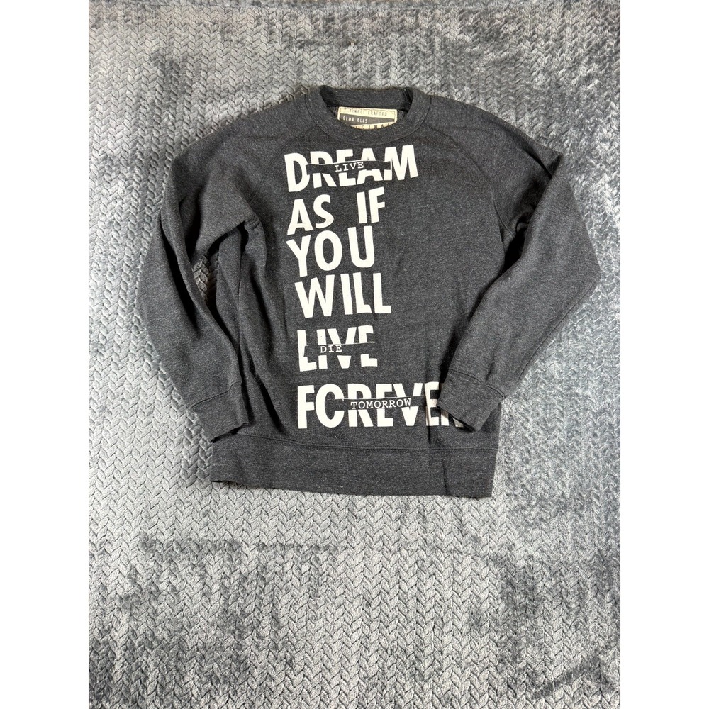 Glamour Kills Original Sweatshirt Women M Gray Dream As If You Will Live Forever